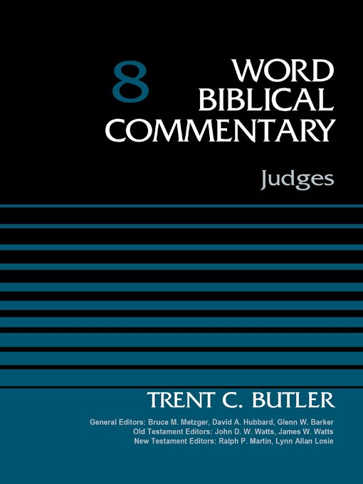 Title details for Judges, Volume 8 by Trent C. Butler - Available